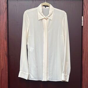 Gucci 100% silk ivory blouse